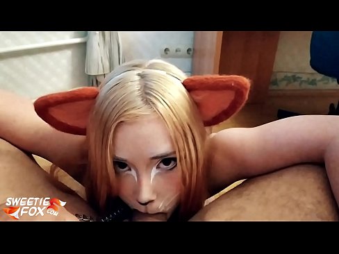 ❤️ Кицунэ заглотить хуй и сперма в рот Видео траха на нашем сайте pornsos-com.ru ️❤